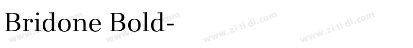 Bridone Bold字体转换